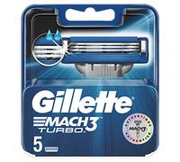 Gillette Mach3 Turbo Lames De Rasoir Pour Homme 5 Recharges