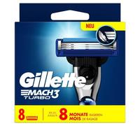 Gillette Mach3 Turbo Lames de Rasoir Recharge - 8 lames Appareil pc(s)