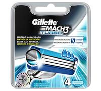 Gillette Mach3 Turbo - Recharge de rasoir pour homme 4 recharges