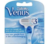 GILLETTE Pack de 4 Lames de rasoir Venus - Standard - Bleu clair, blanc