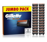 Gillette Lot De 24 Recharges De Rasoir Pour Hommes Proglide, AUTHENTIQUES, Cartouche A 5 Lames Ultra-Affutées, Nouvelle Lubrification, Bande Lubrifiante x2, Rasage Du Visage Flexible