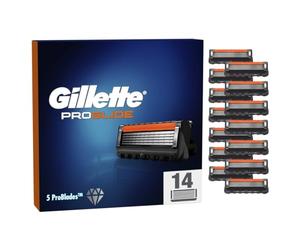 Gillette ProGlide Rasoir Pour Homme, Pack de 14 Recharges De Lames, Conçu Pour un Rasage Précis et Confortable, Avec Lubrastrip pour une Glisse Douce