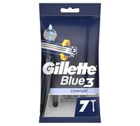 Gillette Rasoir Jetable pour Homme, Pack de 7, Blue3 Comfort, Noir