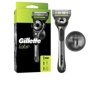 Gillette Rasoir Labs avec barre exfoliante + support, Rasage Précis et Doux, 2 unités