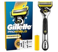 Gillette Rasoir pour hommes Proshield Power, manche réutilisable, 1 cartouche de recharge à 5 lames ultra-affûtées, nouvelle bande lubrifiante pour un rasage de près et un confort incroyables