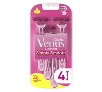 GILLETTE Rasoirs Jetables Femme Venus Comfort Simply Smooth x4
