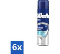 Gillette Sensitive Skin Gel à raser série 200 ml - Pack avantage - 6 pièces