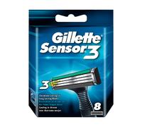 Gillette Lames de Rasoir Homme Sensor3, Pack de 8 Lames de Recharges [officiel] , l'emballage peut varier