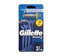 Gillette Sensor3 - Rasoirs jetables - Lot de 3 rasoirs