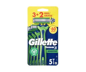 Gillette Sensor3 Sensitive Rasoir Jetable 5uts