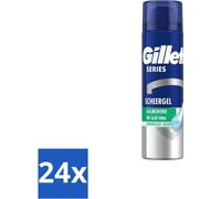 Gillette Series Gel à raser pour peaux sensibles, 200 ml - Lot avantageux - 24 pièces