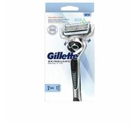 Gillette SkinGuard Sensitive Flexball Rasoir pour homme avec tendance à l'irritation, 1 manche + 1 recharge pour rasoir