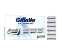 Gillette Skinguard Sensitive Lames de rechange pour rasoir homme, bande lubrifiante Lubrastrip améliorée, compatibles avec les manches Fusion, lot de 6