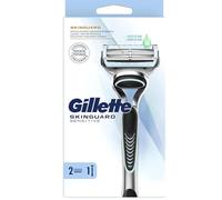 Gillette Skinguard Sensitive Rasoir à barbe pour homme souffrant d'irritations cutanées, 1 manche, 2 lames de rechange
