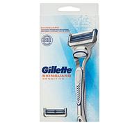 Gillette Skinguard Sensitive Rasoir pour homme avec lame de rechange avec un toucher d'aloe vera, 2 lames de rechange, Cliniquement testées pour peaux sensibles