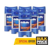 Gillette Sport Triumph Deodorant Gel 48H Max Sweat Protection Odor Blocker 6-Pcs