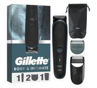 Gillette Tondeuse Electrique Pour Hommes I5 Initmate Pour Un Rasage Des Zones Intimes Et Des Poils Pubiens, Douce Avec La Peau Sensible, Etanche, Sans Fil, Avec Lames Inusables Sans Besoin De Rechange