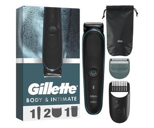 Gillette Tondeuse Electrique Pour Hommes I5 Initmate Pour Un Rasage Des Zones Intimes Et Des Poils Pubiens, Douce Avec La Peau Sensible, Etanche, Sans Fil, Avec Lames Inusables Sans Besoin De Rechange