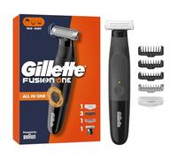 Gillette Tondeuse Et Rasoir Electrique Homme Série Fusion One, Hybride Tout-En-Un Pour Le Rasage Corporel Et Du Visage, Tête Pivotante, 3 x Sabots Barbe Et 1 x Corps, Etanche, Sans Fil, Par Braun