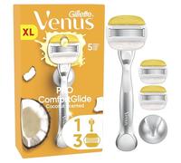 Gillette Venus Comfortglide avec Olay Rasoir 2 en 1 pour Femmes + 3 Lames de Rechange, Kit de Démarrage pour Barres de Gel à Raser