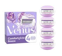 Gillette Venus Comfortglide Breeze, Lames de Rasoir Femme, Rasage de Près en Douceur, 4 Lames de Recharges