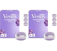 Gillette Venus ComfortGlide Breeze pour Femme, 4 Recharges De Lames, authentiques, Barres Parfumées, sans Besoin De Gel A Raser, Cartouches A 3 Lames Conçus pour Corps Et Poils (Lot de 2)