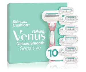 Gillette Venus Deluxe Smooth Sensitive lames de rechange 10 pcs
