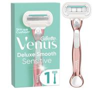 Gillette Venus Deluxe Smooth Sensitive Women's Razor + 1 Blade Refill with Rose
