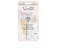 Gillette Venus Machine à épilation pour femme pour anglais et zone intime 1 poignée + 1 pièce de rechange Aide à protéger la peau de l'irritation après l'épilation