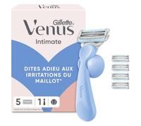 Gillette Venus Intimate Rasoir Femme pour le Maillot, 5 Lames, Bleu