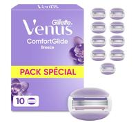 Recharges De Rasoir - Gillette Venus - Comfortglide Breeze - Lot De 10 - 3 Lames - Gel Hydratant