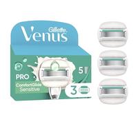 Gillette Lames de rasoir femme Pro ComfortGlide peau sensible Barres hydratantes 2-en-1 3 recharges