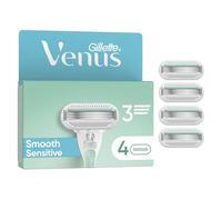 Gillette Venus Lames de Rasoir Femme, 4 Rechanges Pro Smooth Sensitive