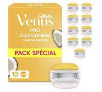 Gillette Venus Lames de Rasoir Femme, pack de 10 Rechanges Pro ComfortGlide