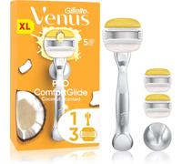 Gillette Venus PRO ComfortGlide Coconut rasoir féminin avec support de douche + lames de rechange 3 pcs