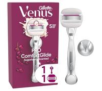 Gillette Venus Rasoir pour femme – 5 lames, manche métal réutilisable, huile d'argan – Sugarberry