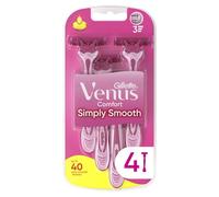 GILLETTE Rasoirs Jetables Femme Venus Comfort Simply Smooth x4