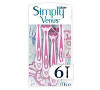 Gillette Venus Rasoir Jetable, Lot De 6 Pièces De Rasoir Femme Gillette Venus Comfort Smooth A 3 Lames Fines, Tête Pivotante