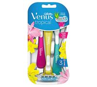 Gillette Venus Rasoir jetable Tropical pour femme, 3 lames de rasoir pour femme avec lames confortables
