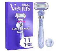 Gillette Venus rasoir pour femme Extra Smooth Swirl, recharge à 5 lames et manche violet réutilisable, pivotant, conçu pour glisser dans toutes les courbes du corps, rasage doux