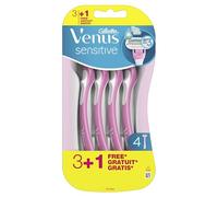 Gillette Venus Rasoirs Jetables Pour Femme, Sensitive, Lot De 4, Pour Les Femmes A La Peau Sensible, A 3 Lames, Avec Une Bande Lubrifiante Et Une Tete Arrondie Pour Un Rasage De Près Confortable