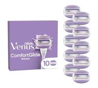 Gillette Venus Recharges De Rasoir Pour Femme ComfortGlide Breeze, Lot De 10 Cartouches De Recharge A 3 Lames Et 2 Barres De Soin Flexibles Pour Un Rasage En Douceur, AUTHENTIQUES, Parfum Thé Blanc
