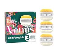 Gillette Venus + Rifle Paper Co. ComfortGlide Lot De 3 Recharges De Lames Pour Un Rasage Manuel, À 5 Lames Affutées Avec Un Ruban Hydratant, Rasage De Près Pour Une Peau Douce