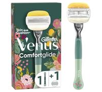 Gillette Venus + Rifle Paper Co. ComfortGlide Rasoir Pour Femme Avec Les Motifs Floraux, 1 Manche Durable, 1 Recharge, 5 Lames Affutées Avec Un Ruban Hydratant, Rasage De Près Pour Une Peau Douce
