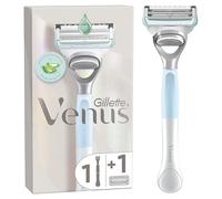 Gillette Venus + Satin Care Rasoir Pour Femmes Pour La Peau Et Les Poils Pubiens, Manche Réutilisable, Cartouche De Recharge, Barre De Protection Et Lame De Précision, Rasage Doux Des Zones Sensibles