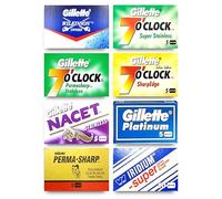 Gillette WiIkinson, Wizamet, Platinum New, 7 o' Clock, Permasharp, Nacet, 50 lames