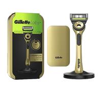 GilletteLabs Avec Barre Exfoliante, Rasoir Pour Homme De Gillette, 1 Manche, 1 Recharge De Lame, Comprend Un Support Magnétique Premium Et Etui De Voyage