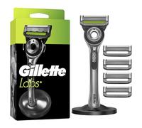 GilletteLabs Avec Barre Exfoliante, Rasoir Pour Homme De Gillette, 1 Manche, 5 Recharges De Lames, Comprend Un Support Magnétique Premium