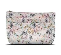 Gillian Jones - 3-room Cosmetic Bag - Rose Flowerprint