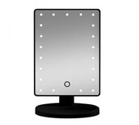 Gillian Jones - Makeup Mirror W. Heart Led Light & Touch Function Bla
